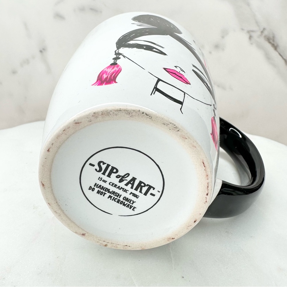 Sip of Art Ceramic 15 oz Mug Ooh La La NWOT - Picture 6 of 6